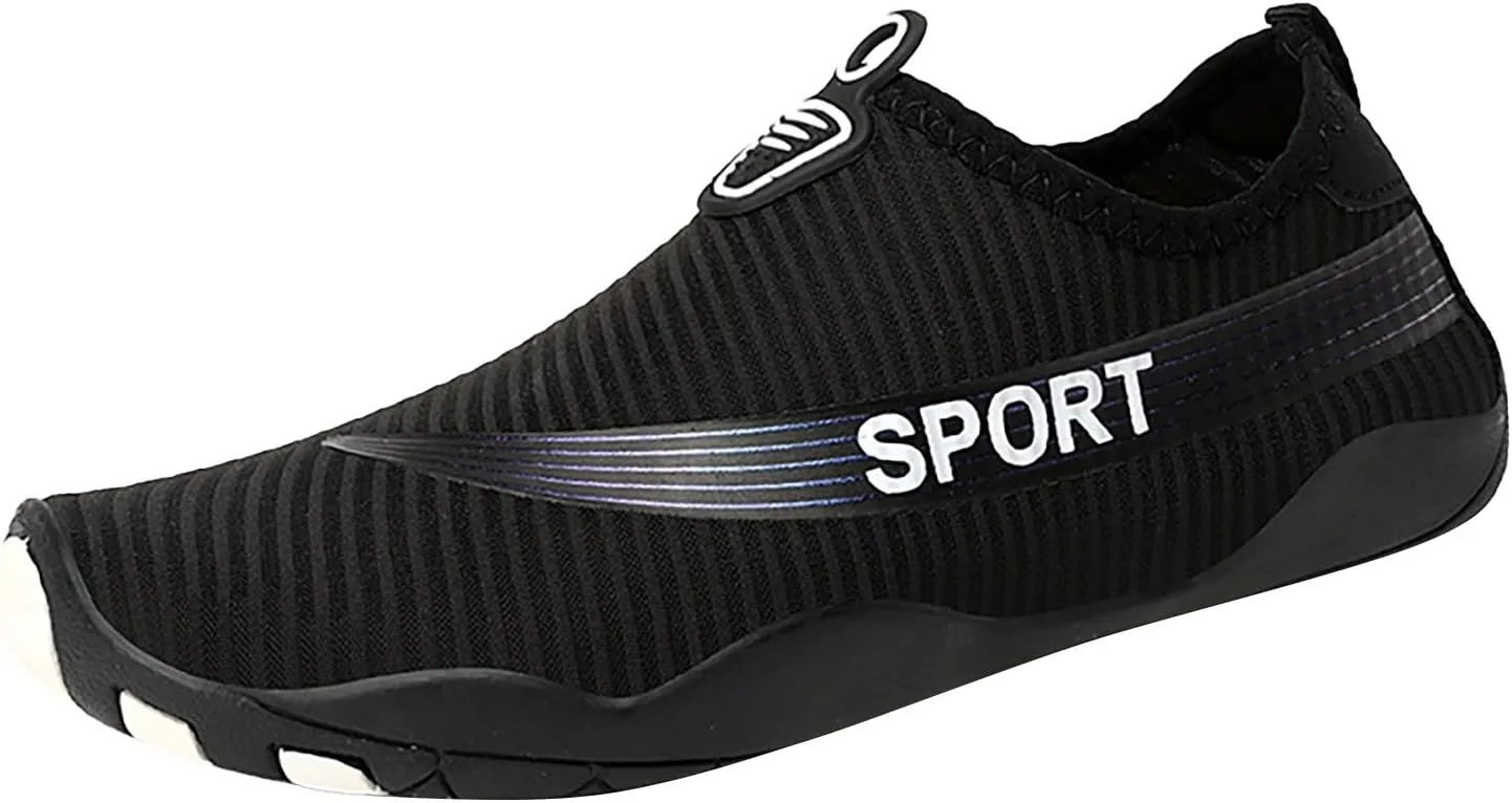 Adult Water Shoes Men Size 10.5 Non Slip Athletic Footwear Wide Toe Water Hiking Shoes for Men Cute Water Shoes for Women Aqua Sports Outdoor Shoes Aqua Socks for Swim Beach Pool Surf Yoga