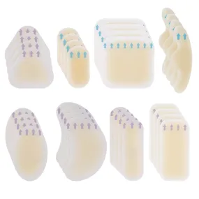 Blister Plasters Heel Hydrocolloid Plasters, Pack of 32 Gel Plasters Blister Prevention, Heel Blister Plasters Hiking for Toes and Fingers Forefoot Heel Heel Protection Protective Skin (8 Types)
