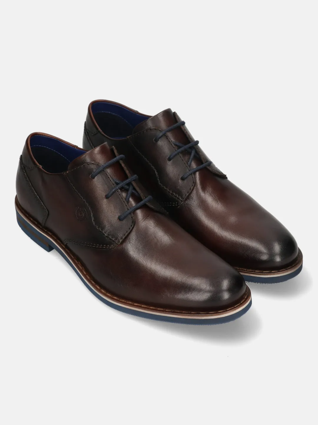 bugatti Dark Brown Premium Leather Derby shoes