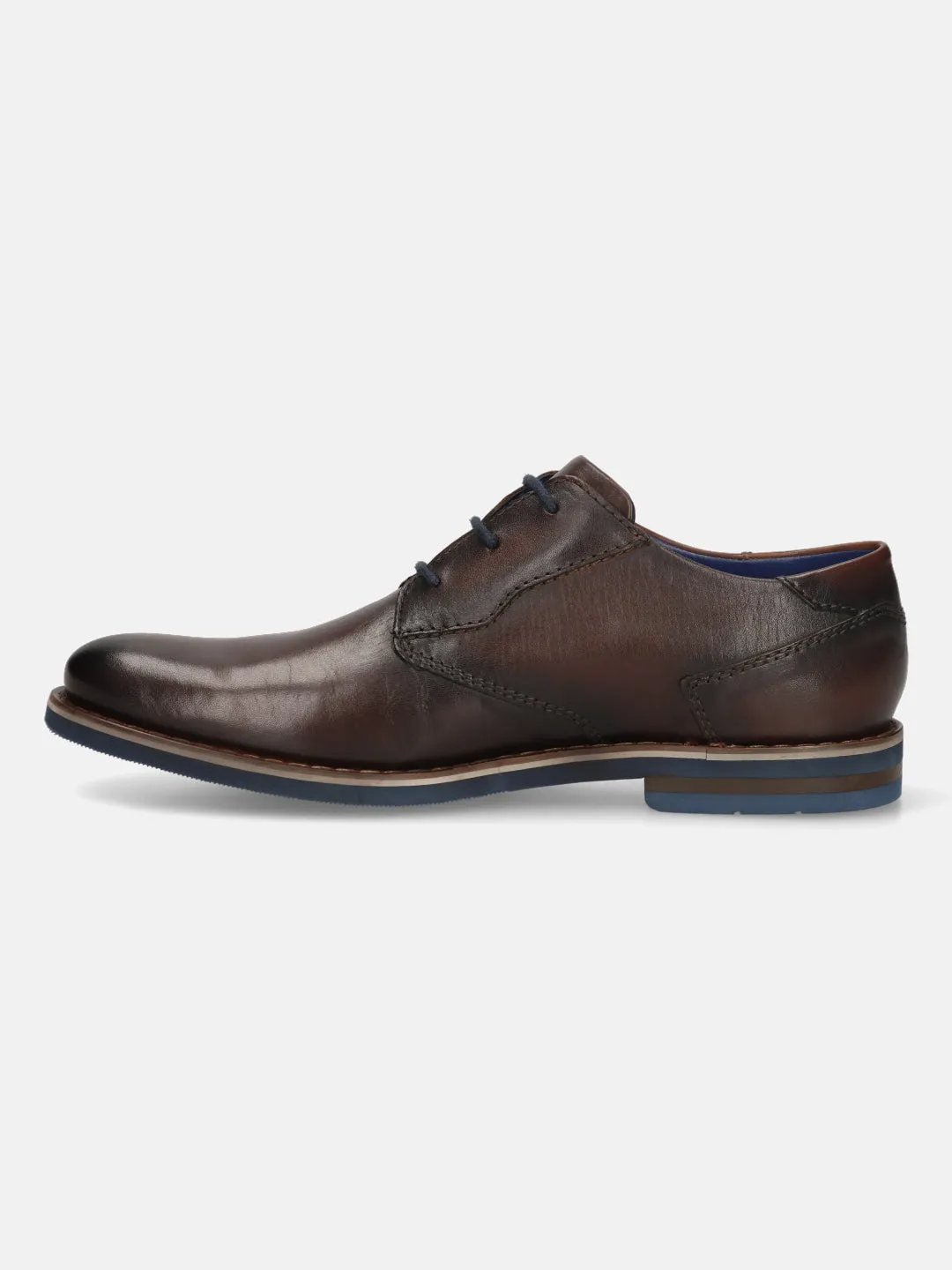 bugatti Dark Brown Premium Leather Derby shoes