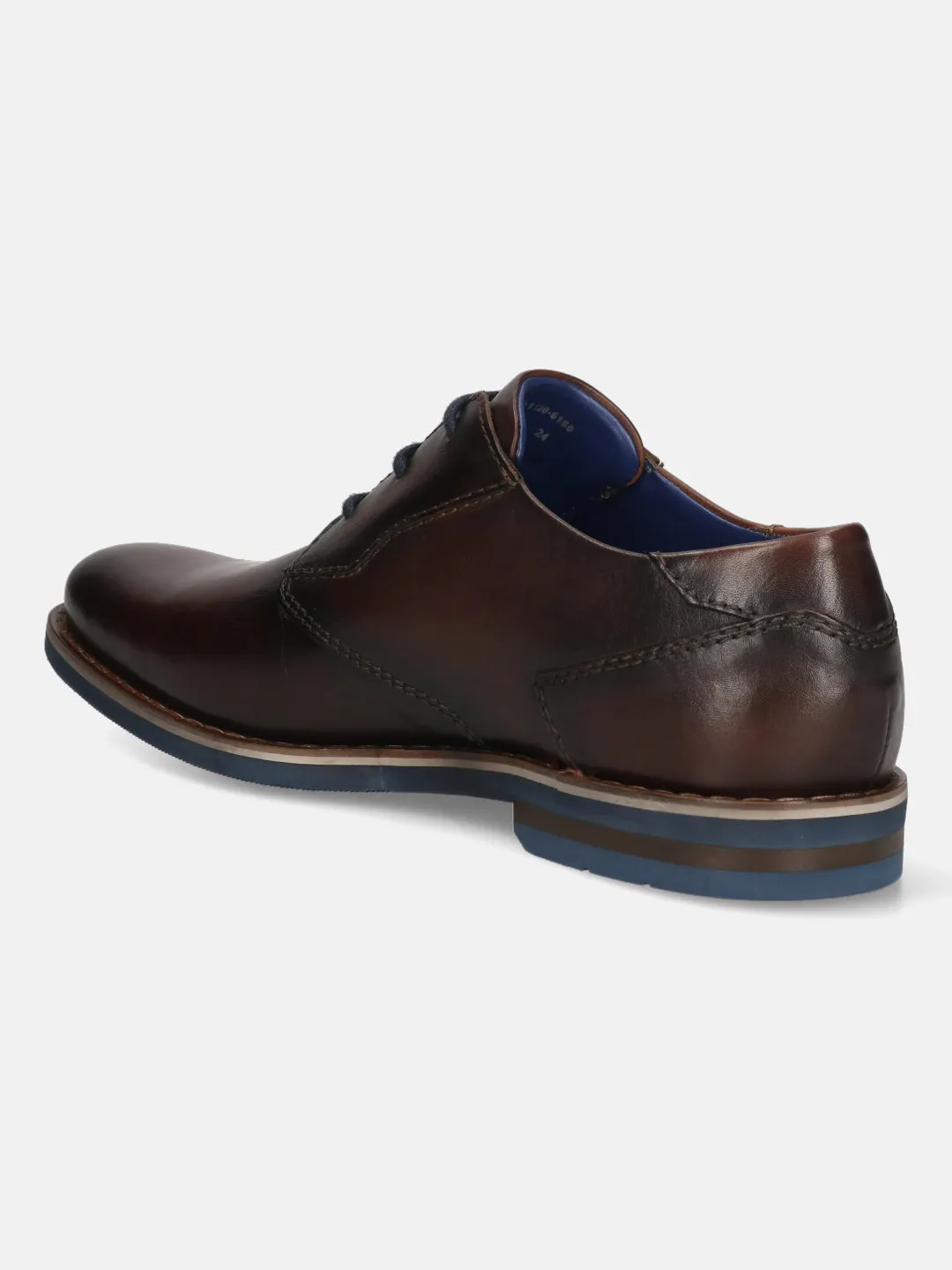 bugatti Dark Brown Premium Leather Derby shoes