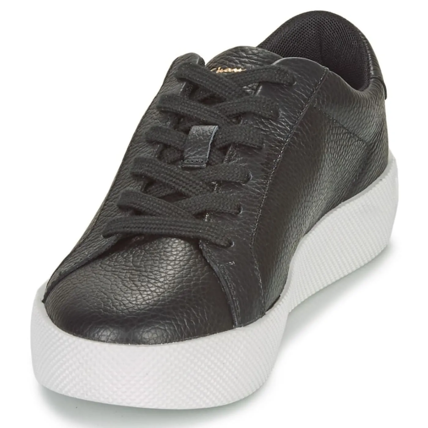 Champion Era Black White Leather Womens Trainers Shoes