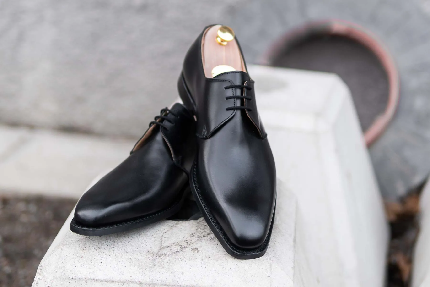 Crockett & Jones Highbury Derby In Black Calf