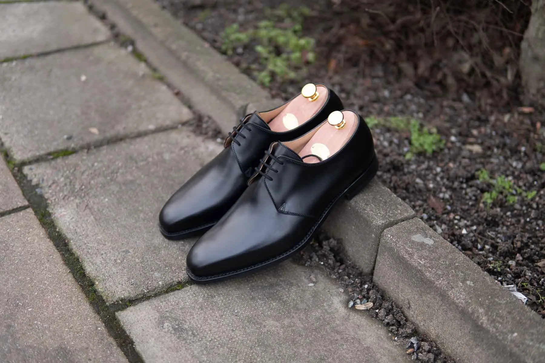 Crockett & Jones Highbury Derby In Black Calf