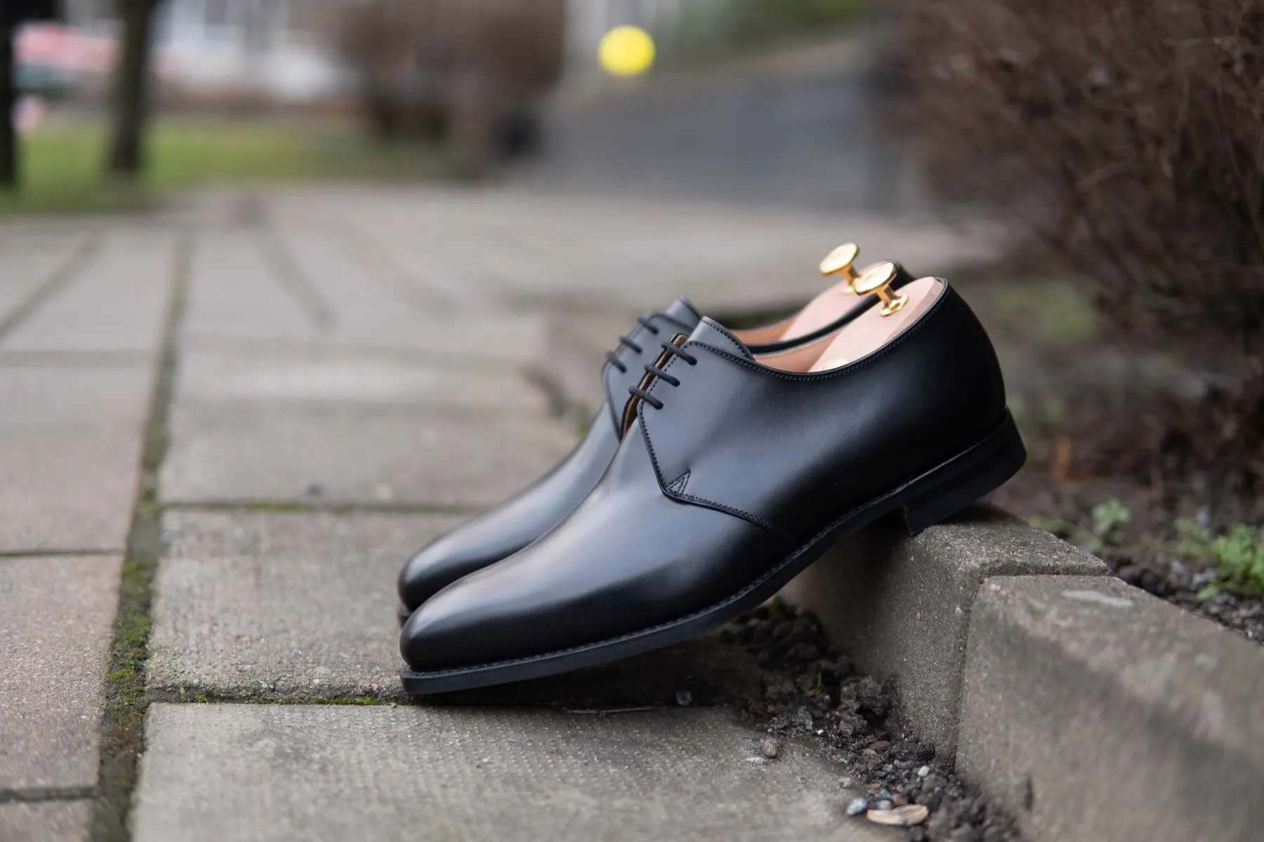 Crockett & Jones Highbury Derby In Black Calf