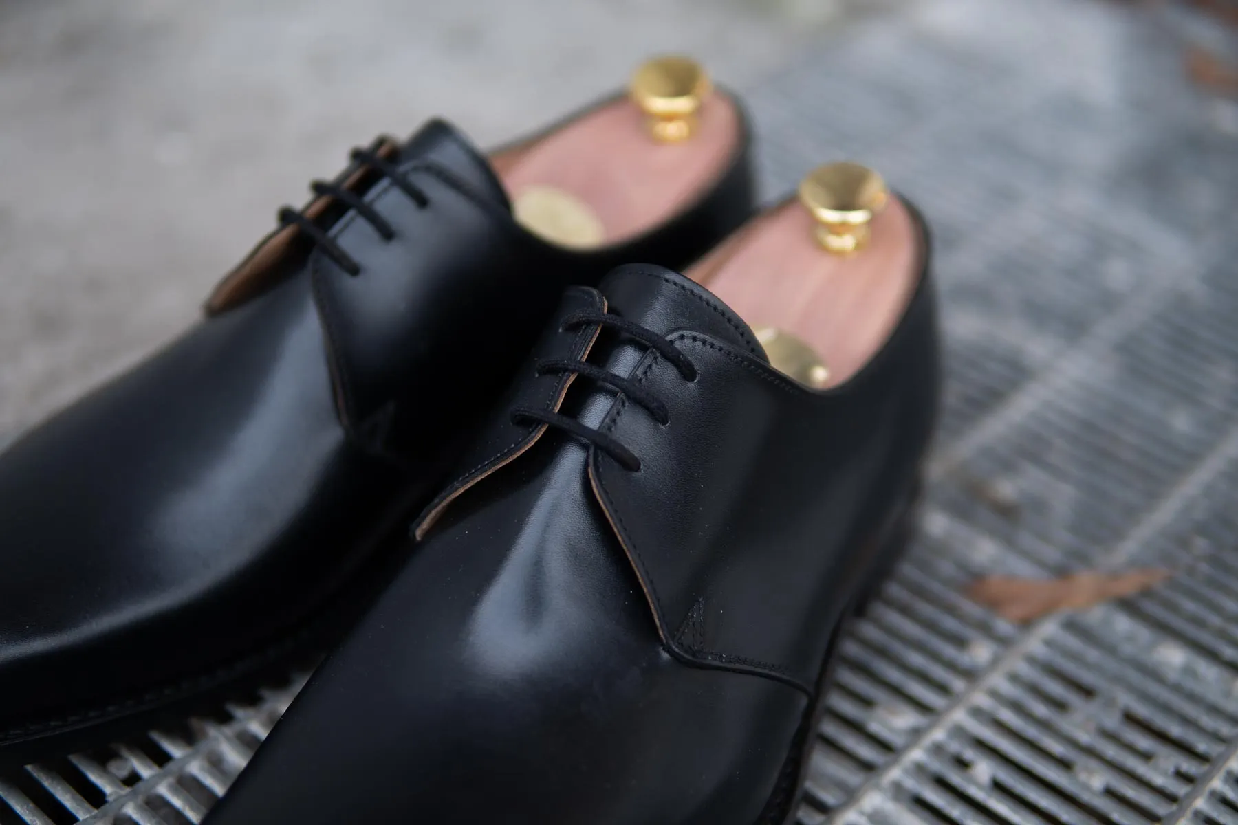 Crockett & Jones Highbury Derby In Black Calf