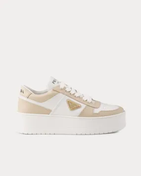 Downtown Bold Leather Desert / White Low Top Sneakers
