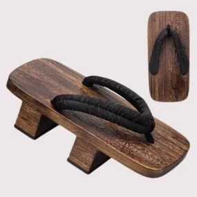 Geta Sandals - Natural Brown