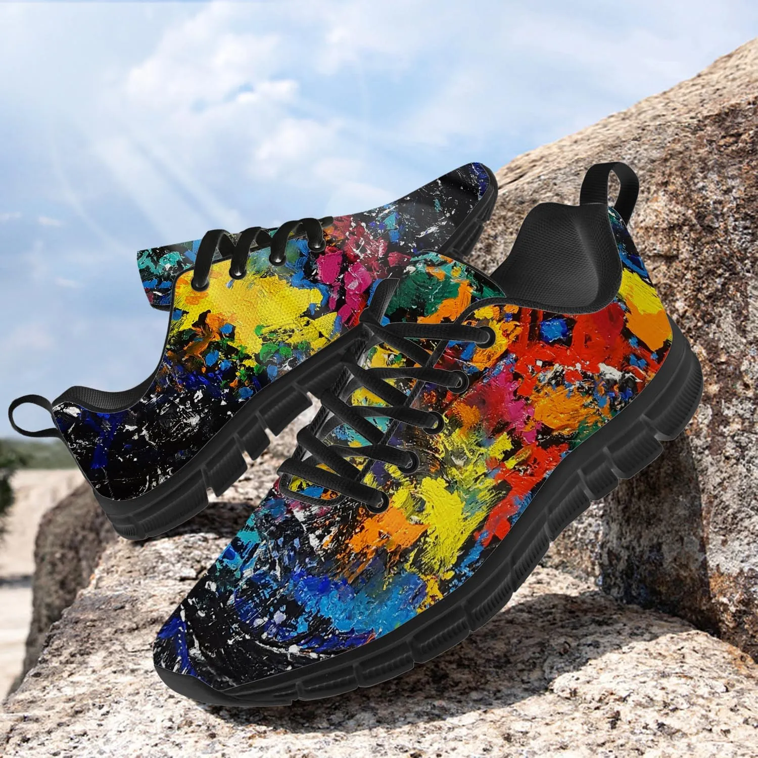 Graffiti Shoes for Women Men Running Shoes Walking Sneakers Tennis Shoes Gifts for Women Teens