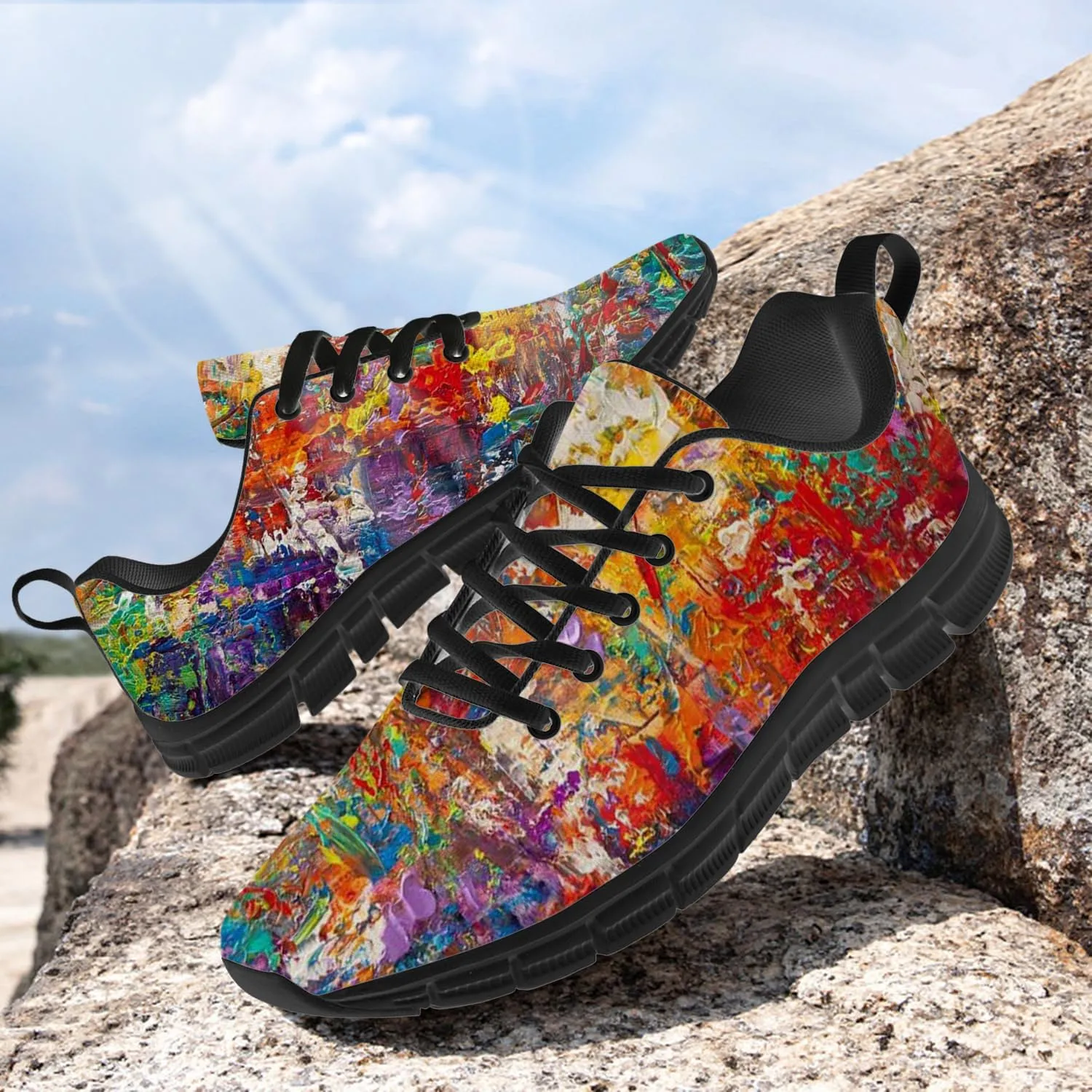 Graffiti Shoes for Women Men Running Shoes Walking Sneakers Tennis Shoes Gifts for Women Teens