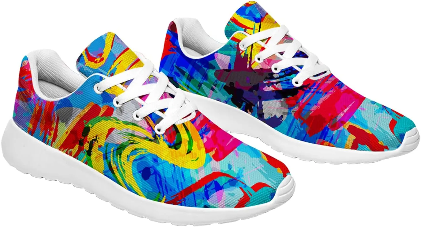 Graffiti Sneakers for Women Men Tennis Shoes Funny Running Shoes Gifts for Her Him