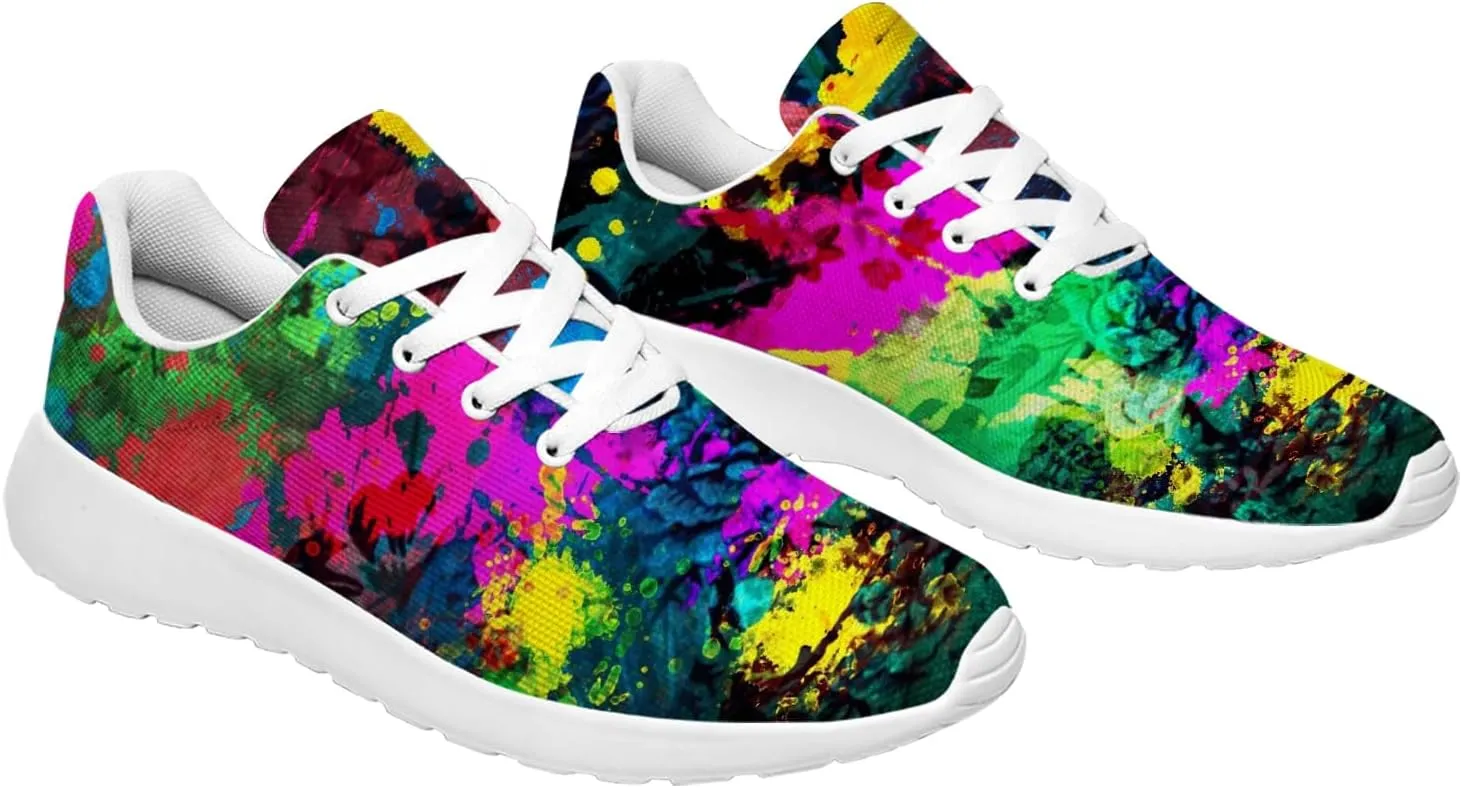 Graffiti Sneakers for Women Men Tennis Shoes Funny Running Shoes Gifts for Her Him