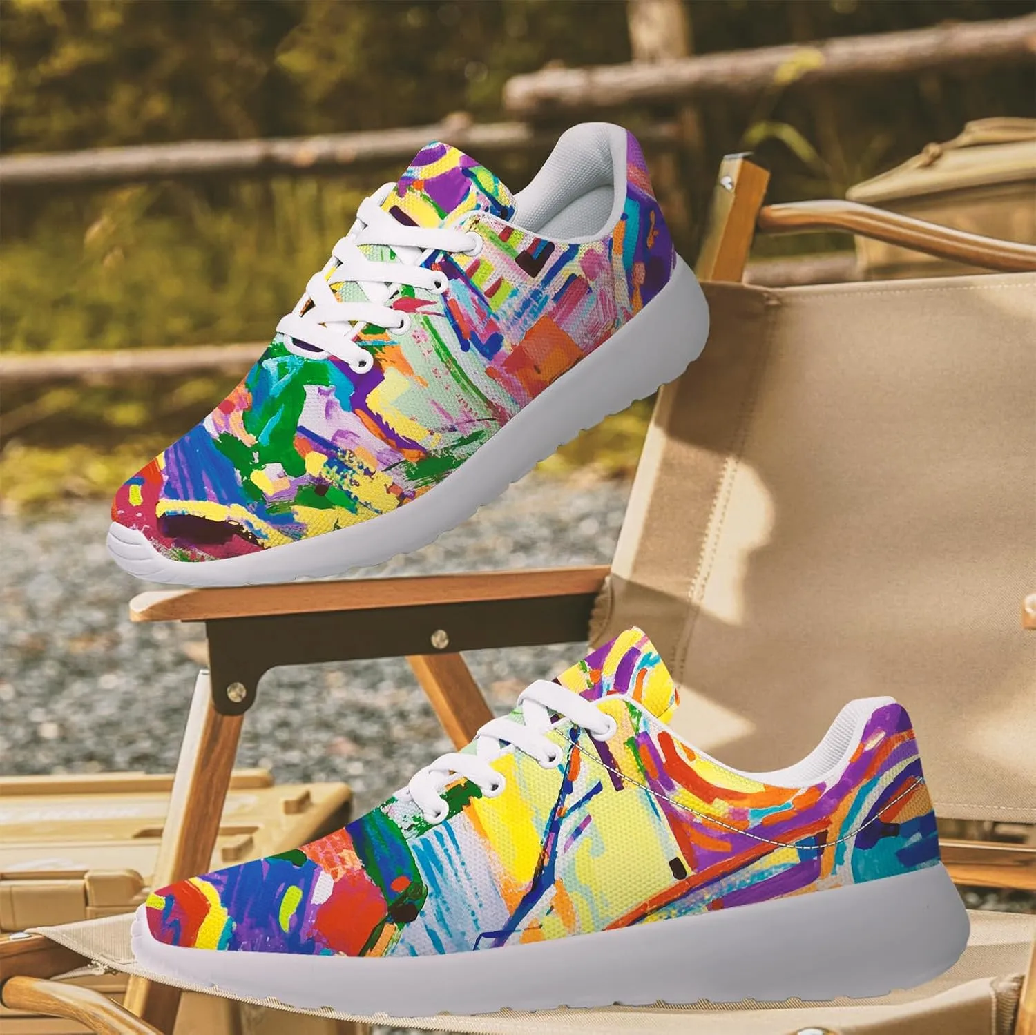 Graffiti Sneakers for Women Men Tennis Shoes Funny Running Shoes Gifts for Her Him
