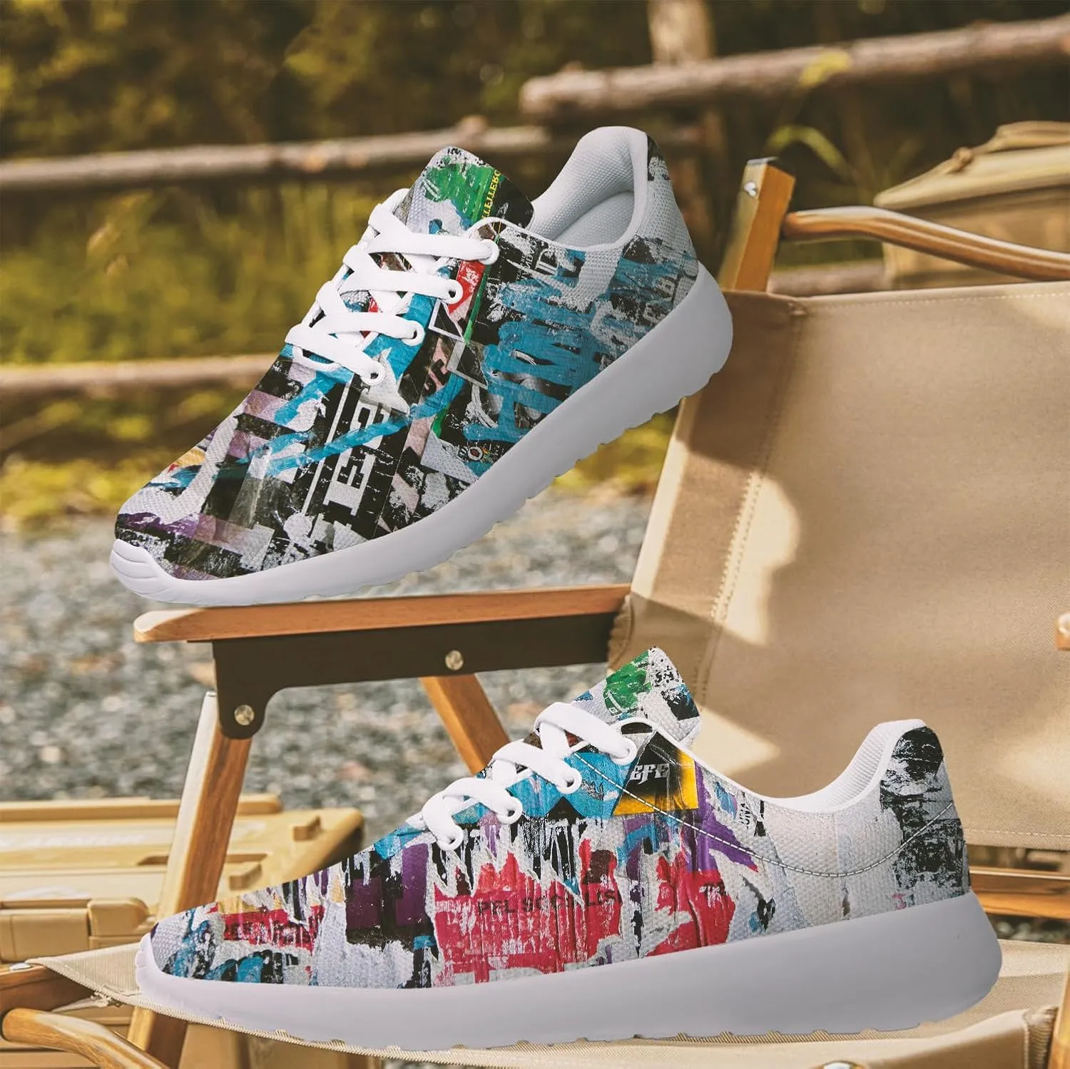Graffiti Sneakers for Women Men Tennis Shoes Funny Running Shoes Gifts for Her Him