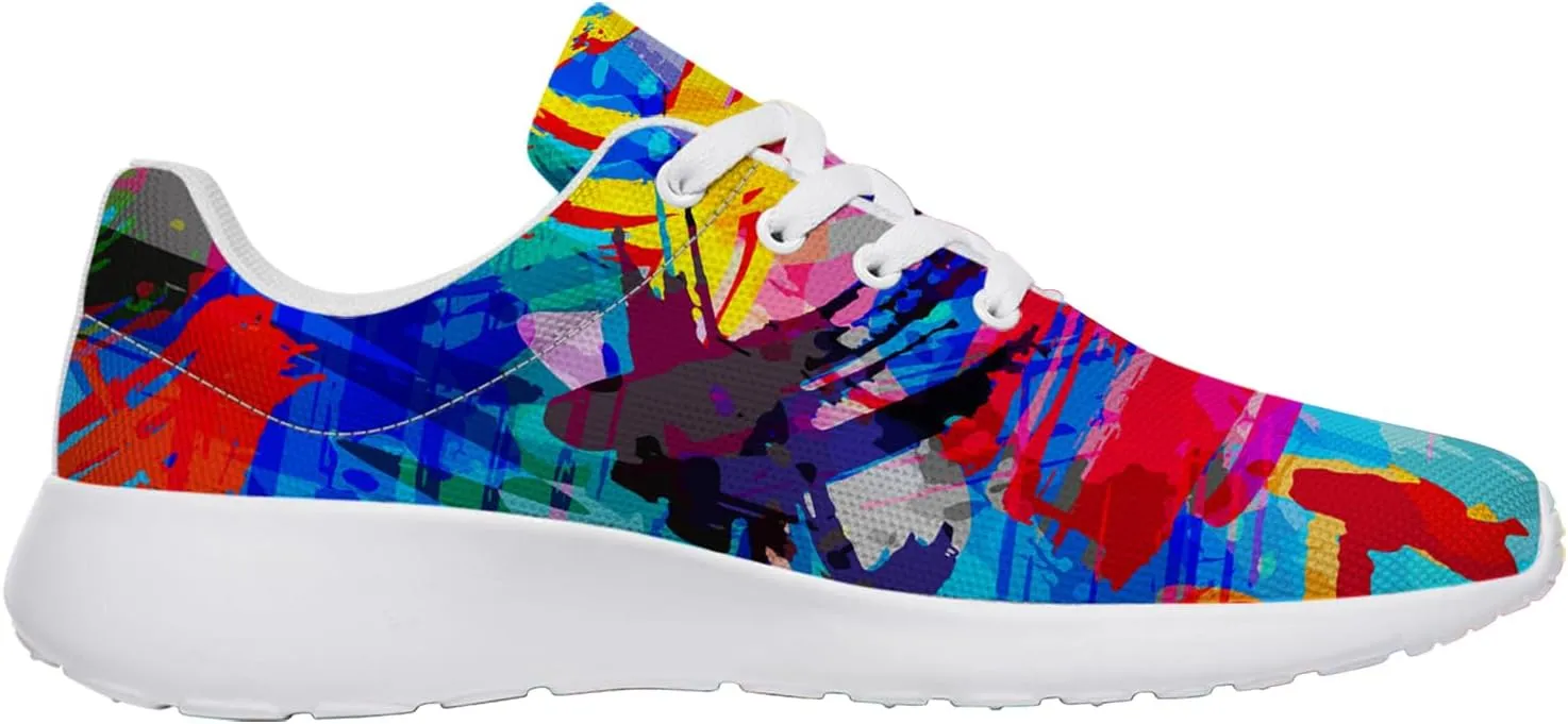 Graffiti Sneakers for Women Men Tennis Shoes Funny Running Shoes Gifts for Her Him