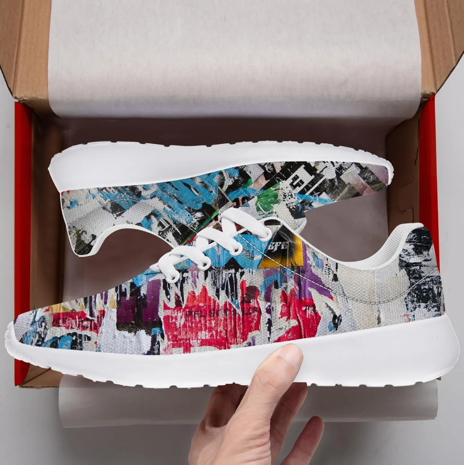 Graffiti Sneakers for Women Men Tennis Shoes Funny Running Shoes Gifts for Her Him