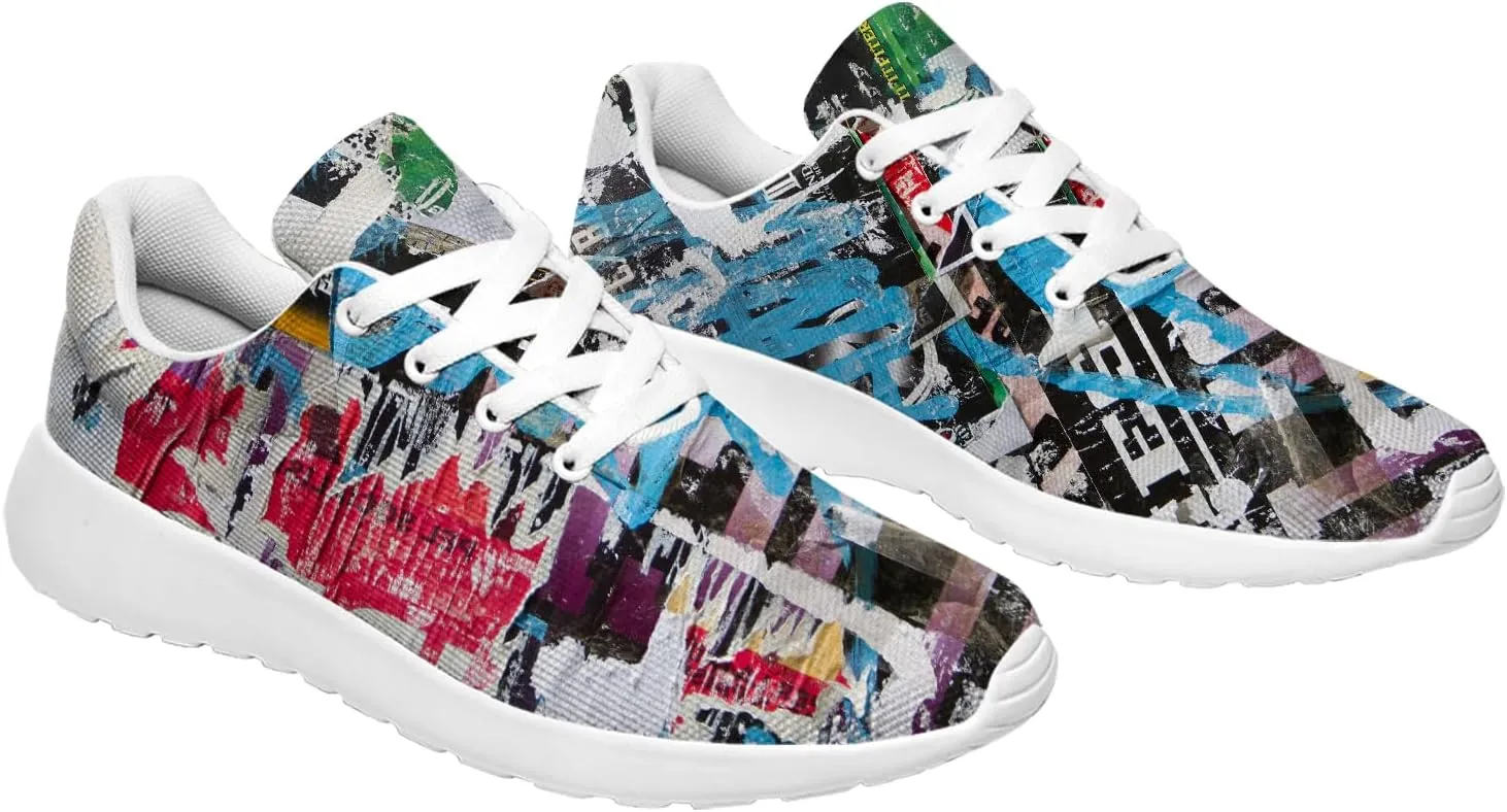 Graffiti Sneakers for Women Men Tennis Shoes Funny Running Shoes Gifts for Her Him