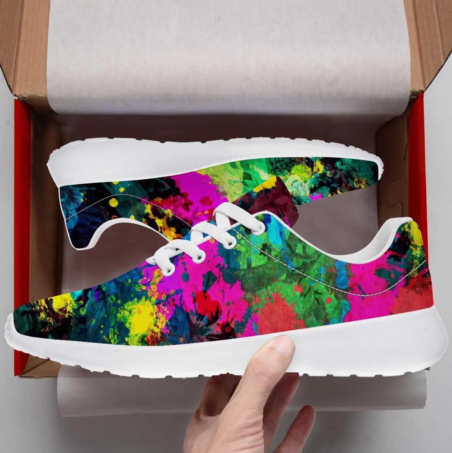 Graffiti Sneakers for Women Men Tennis Shoes Funny Running Shoes Gifts for Her Him