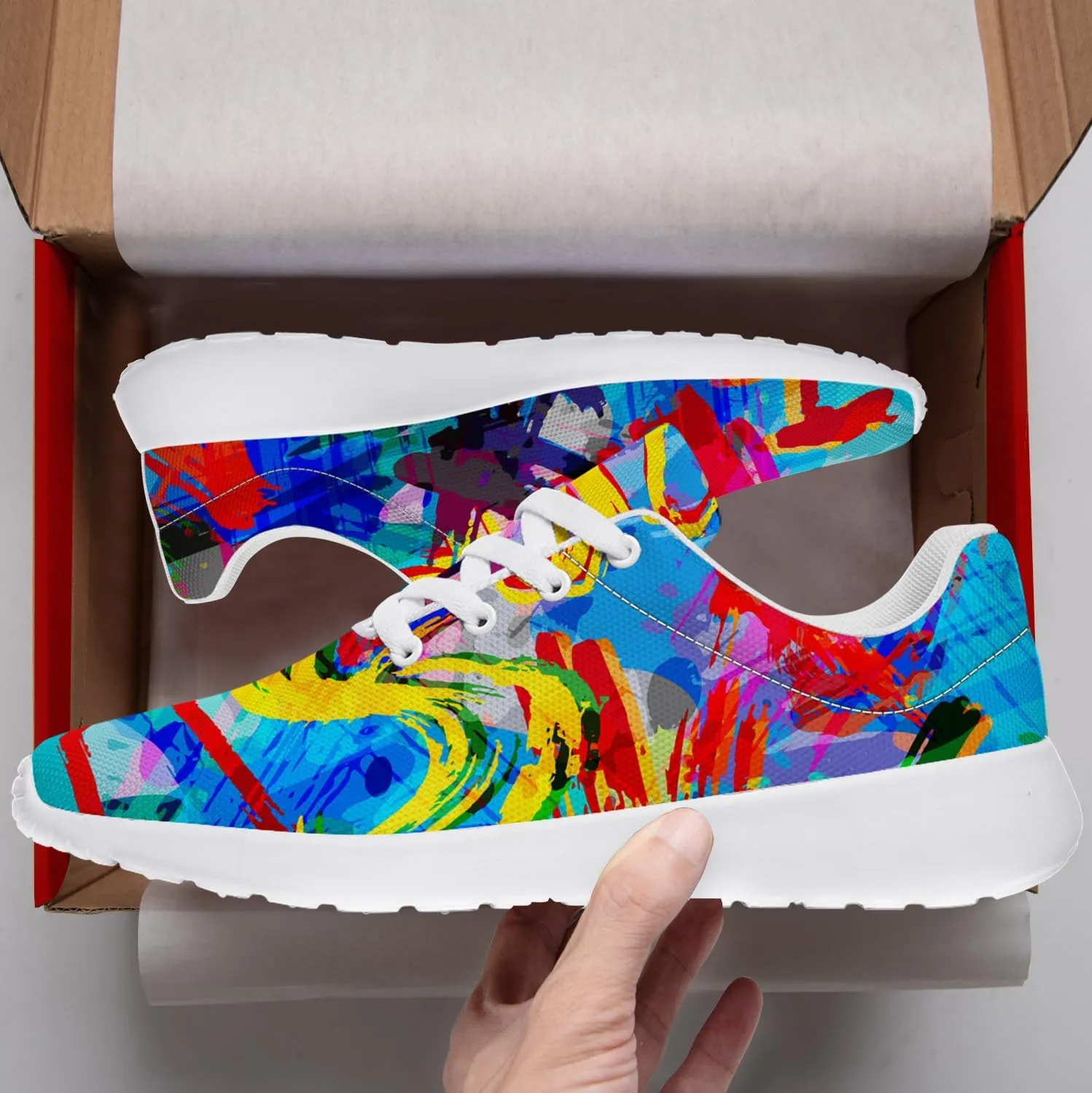 Graffiti Sneakers for Women Men Tennis Shoes Funny Running Shoes Gifts for Her Him