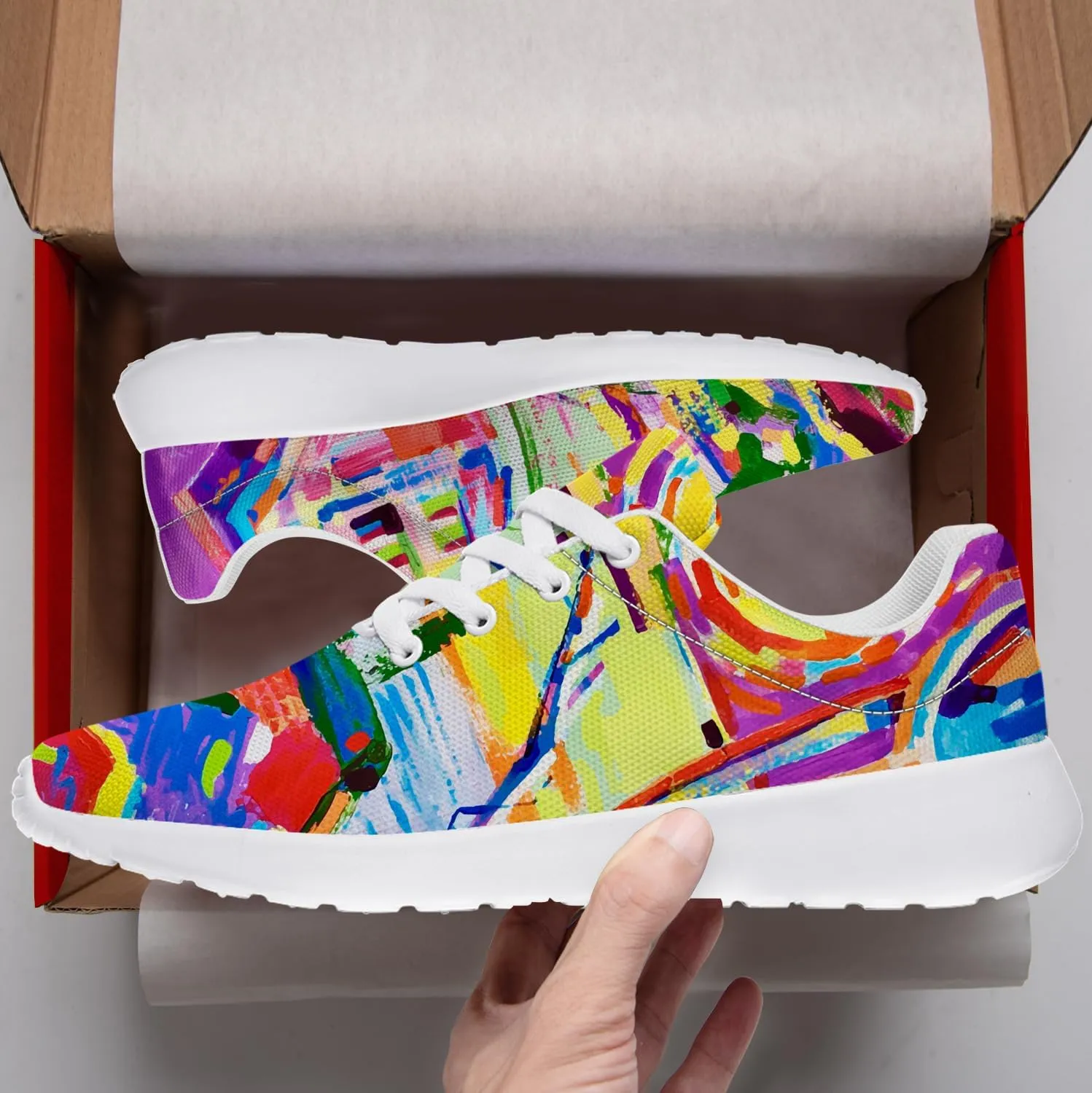 Graffiti Sneakers for Women Men Tennis Shoes Funny Running Shoes Gifts for Her Him