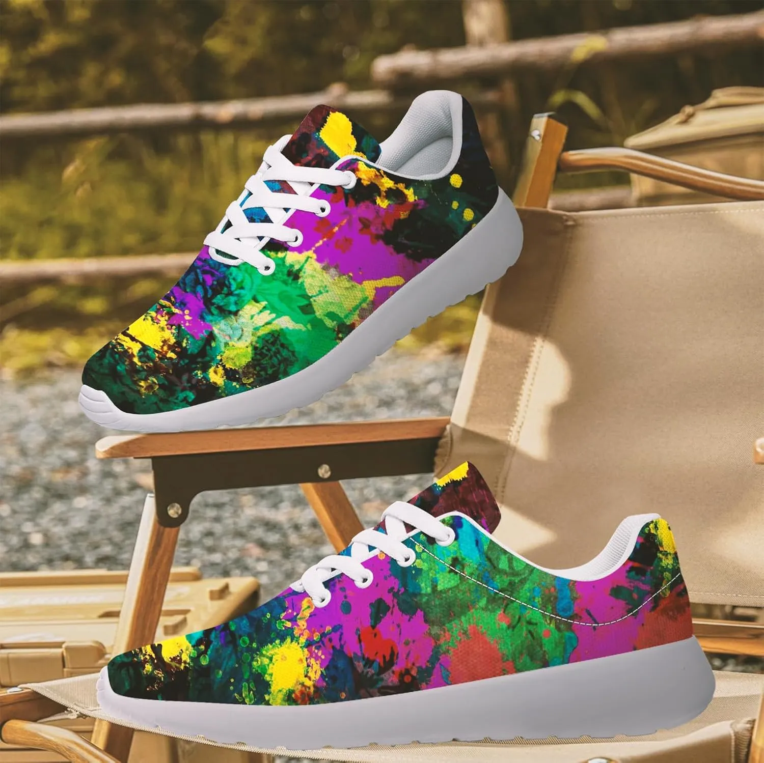 Graffiti Sneakers for Women Men Tennis Shoes Funny Running Shoes Gifts for Her Him