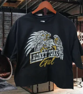 Honky Tonk Gal Oversized  Cropped  T- shirt