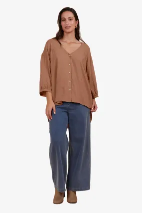 Isle of Mine - Venus Relaxed Top - Toffee