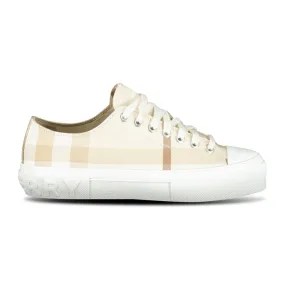 Jack Low' Check Trainers Soft Fawn