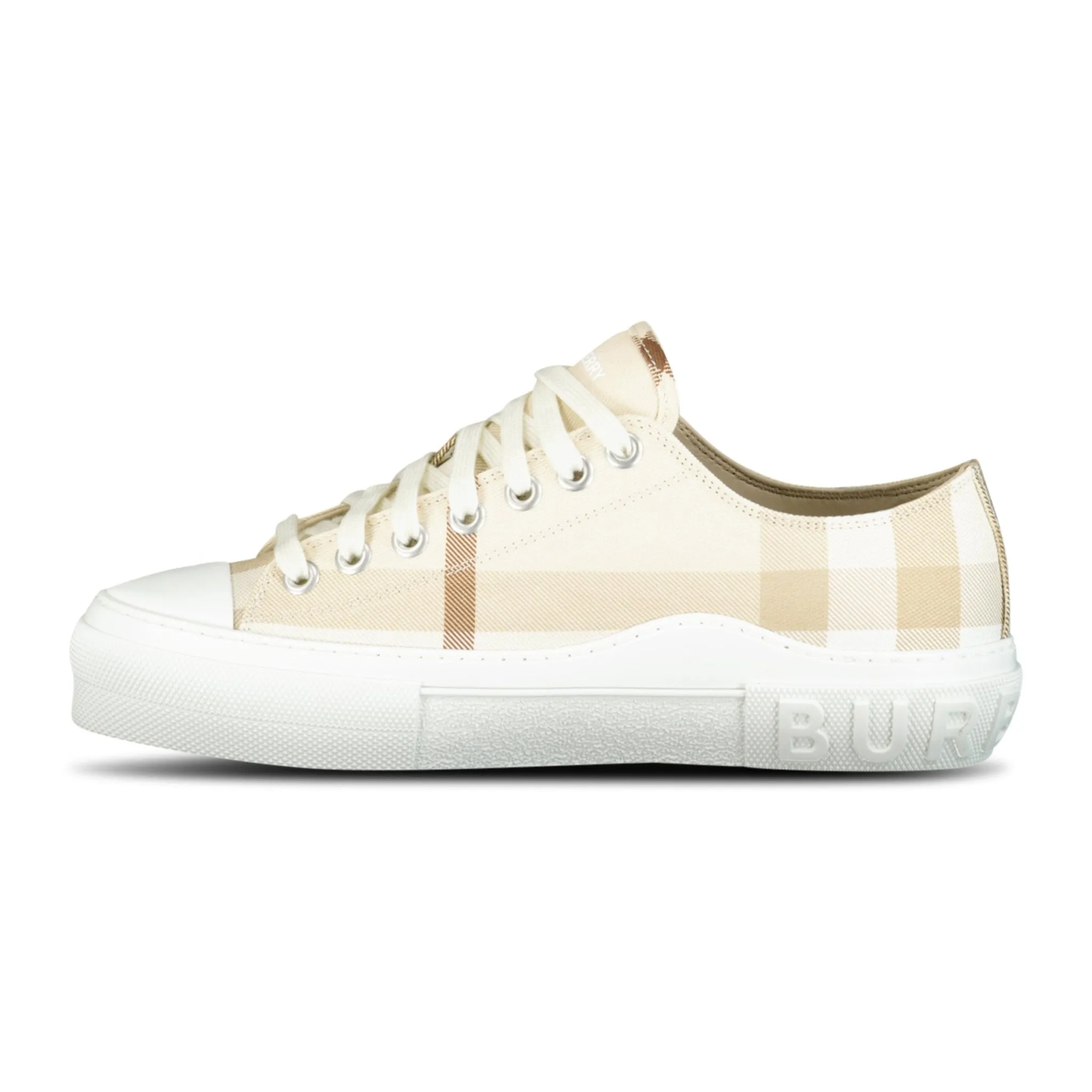 Jack Low' Check Trainers Soft Fawn