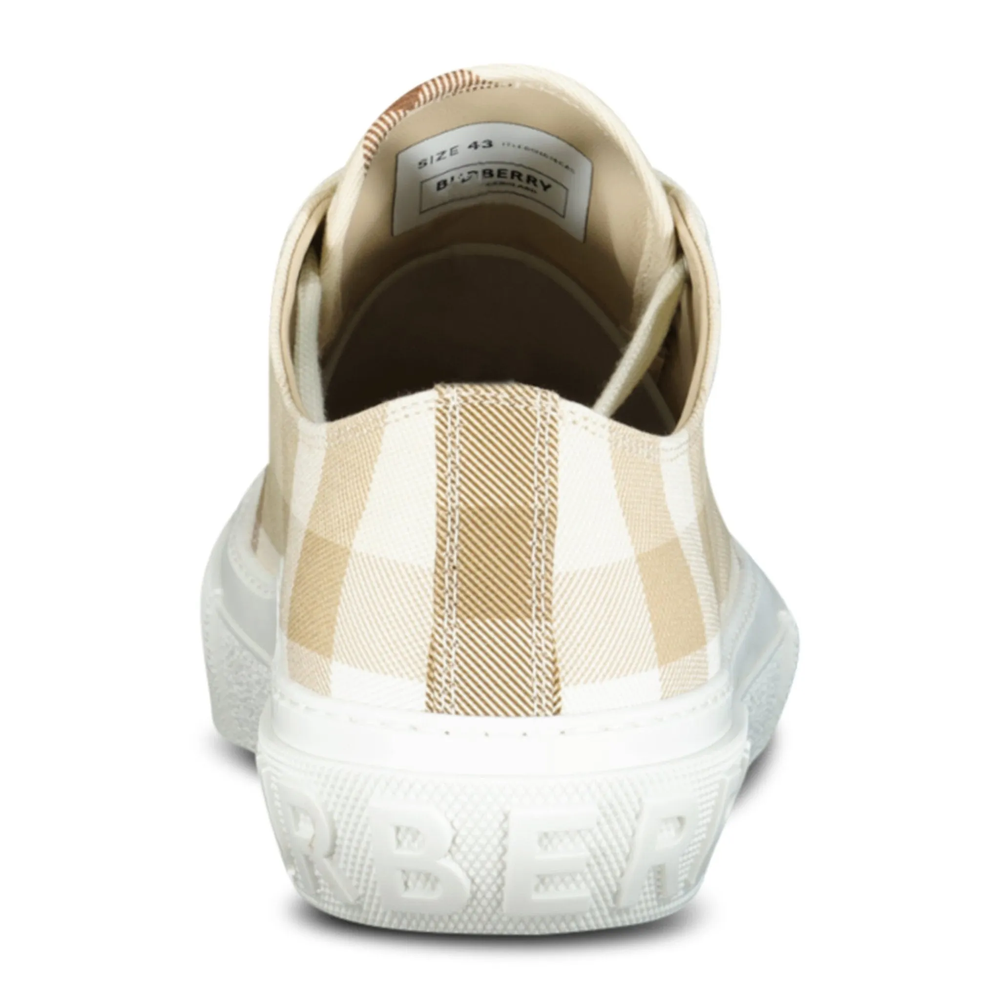 'Jack Low' Check Trainers Soft Fawn
