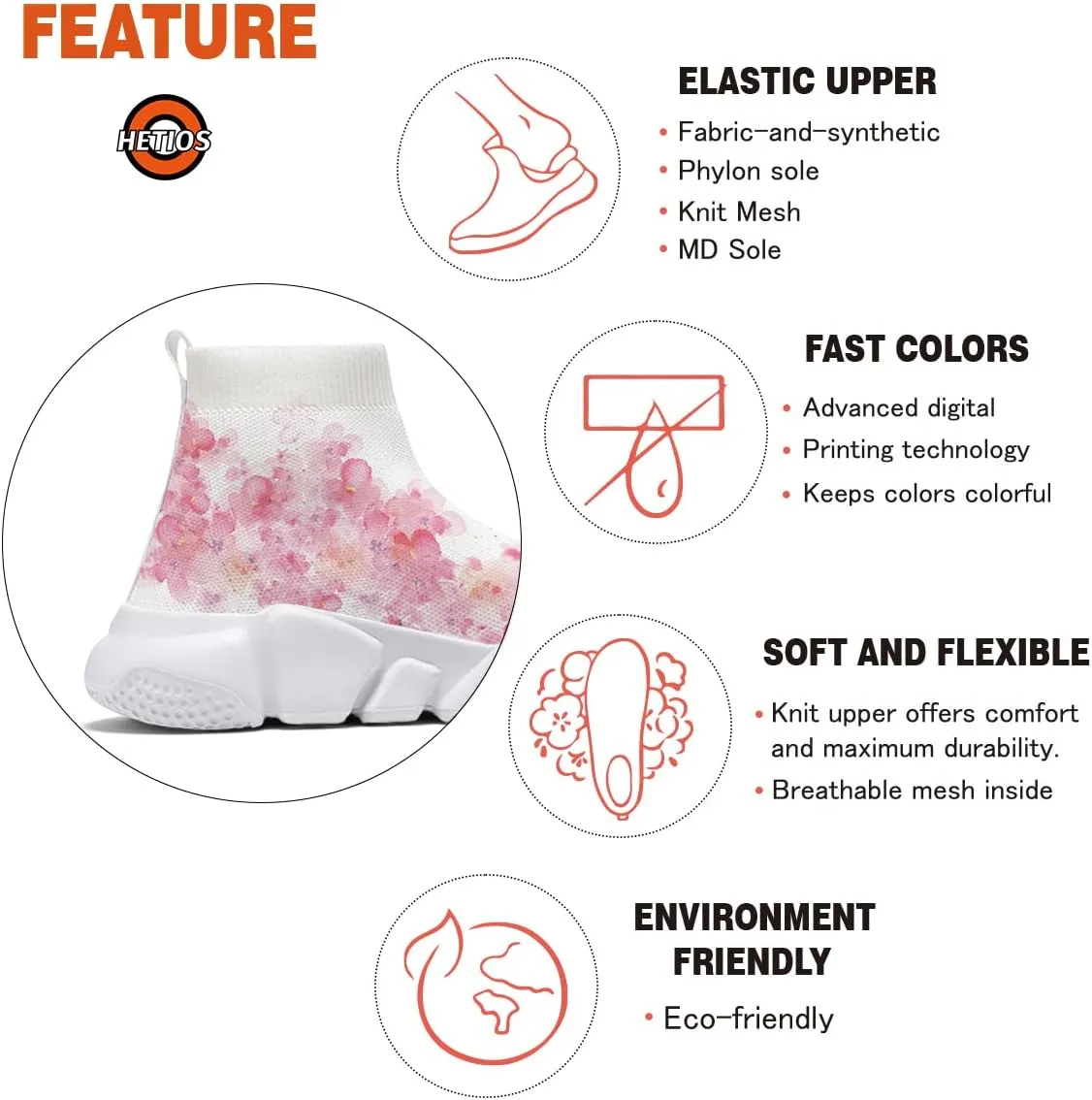 Japanese Graffiti Art Printed Shoes Boys Sneakers Girls Casual Walking Socks Shoes
