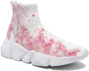 Japanese Graffiti Art Printed Shoes Boys Sneakers Girls Casual Walking Socks Shoes