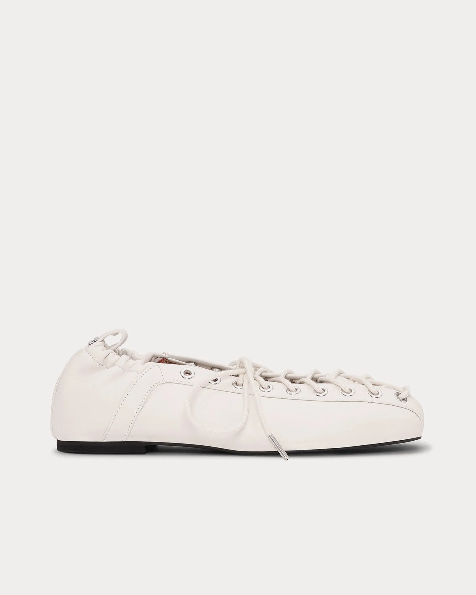 Lace Up Ballerina Egret Slip Ons