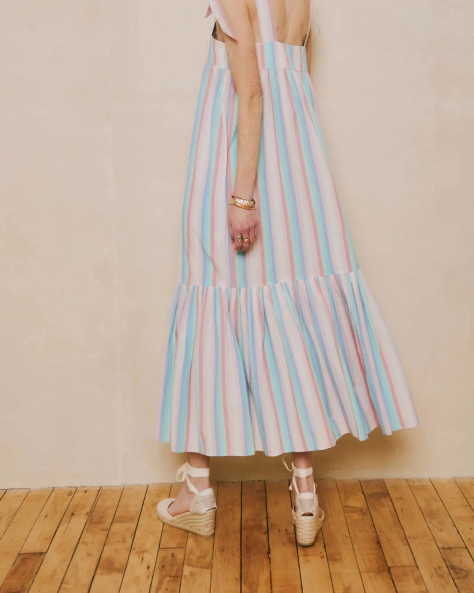 Maisy Dress in Pastel Stripe | Pastel Stripe