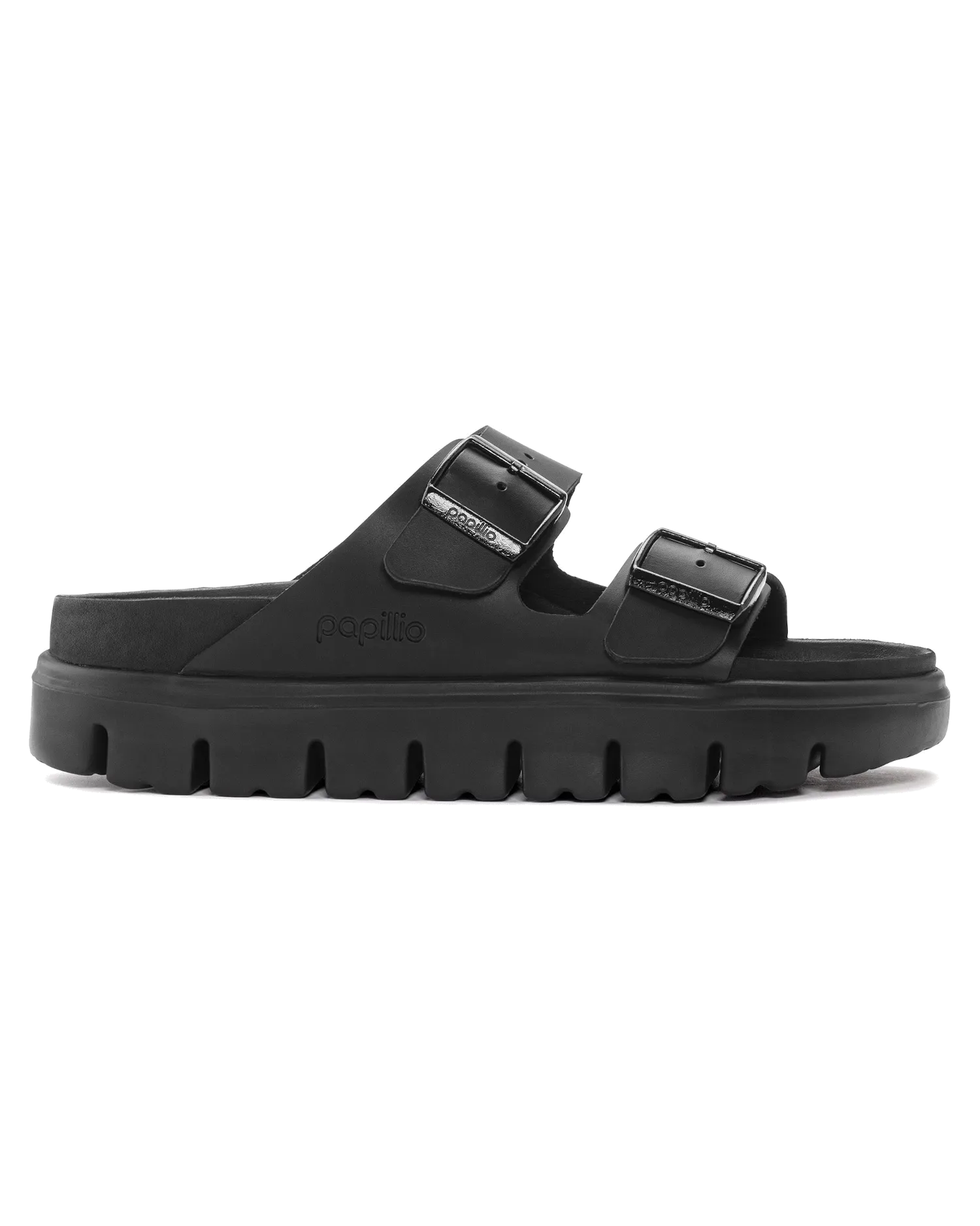 Papillio Arizona Chunky Natural Leather Sandals in Black