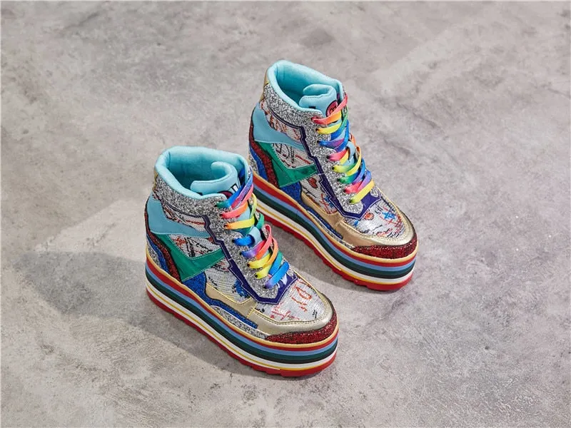 Rainbow Chunky Sneakers