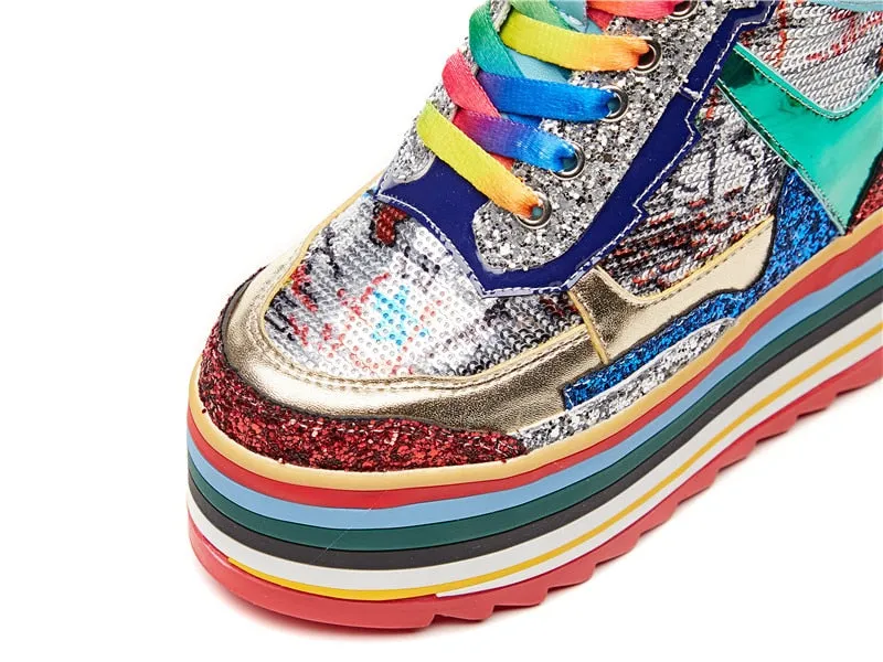 Rainbow Chunky Sneakers