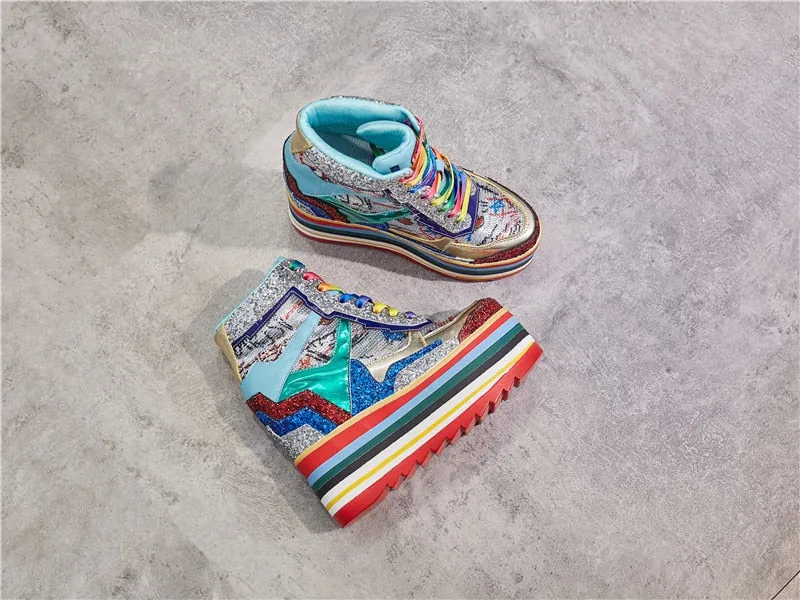 Rainbow Chunky Sneakers