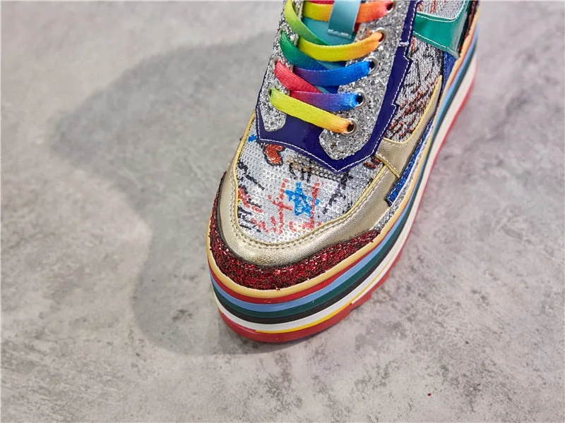 Rainbow Chunky Sneakers
