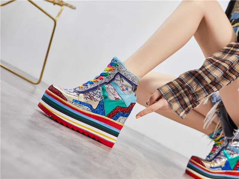 Rainbow Chunky Sneakers