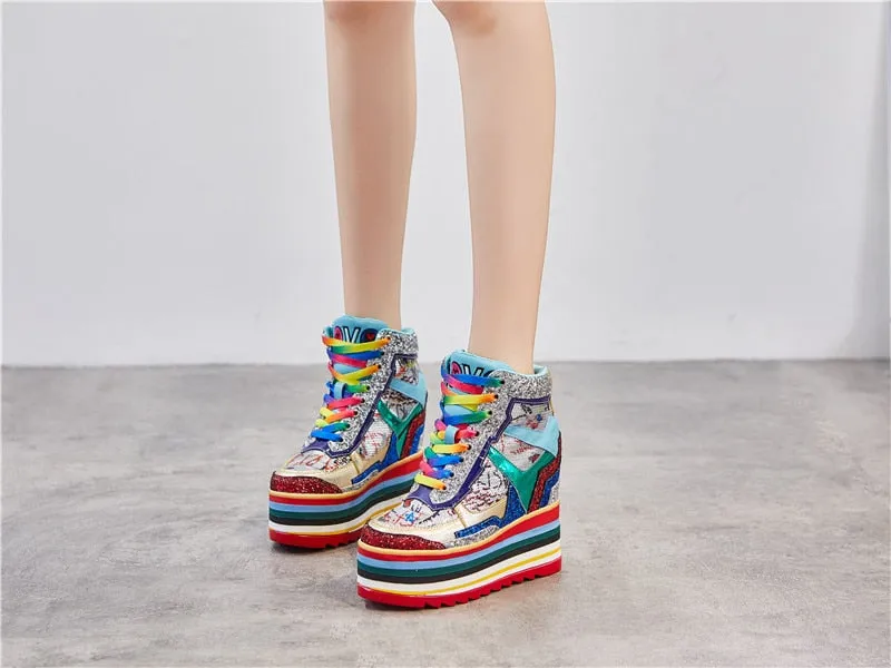 Rainbow Chunky Sneakers