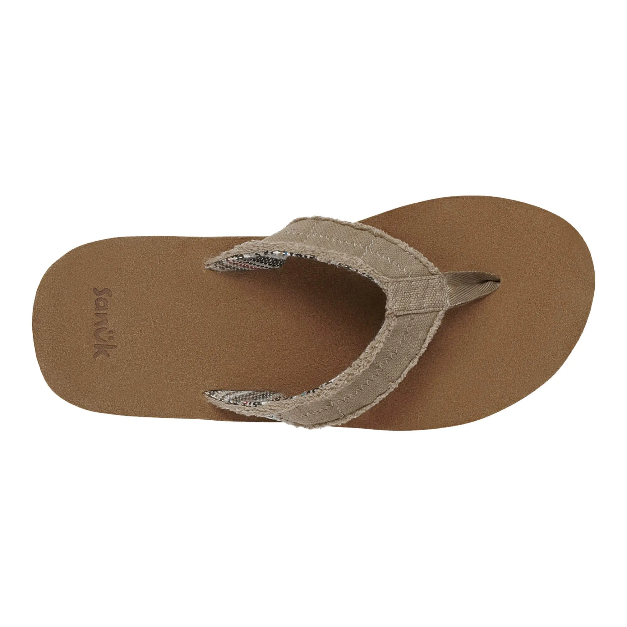 Sanuk Mens Fraid Not Sandals - Natural
