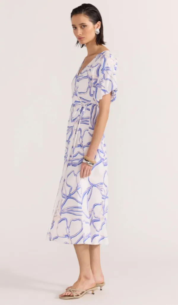 Soraya Wrap Midi Dress Floral