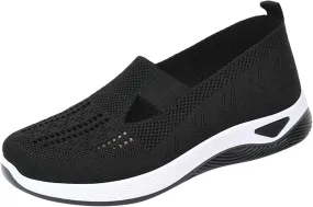 Women's Woven Orthopedic Breathable Soft Sole Non Slip Work Shoes Women Walking Men Casual Shoes Women Shoes Sneakers Black Tennis Shoe Loafers Shoe